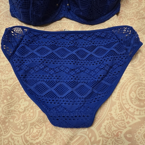 Freya Sundance Sweetheart Bikini Top and  Swim Bottom in Cobalt - Picture 3 of 5